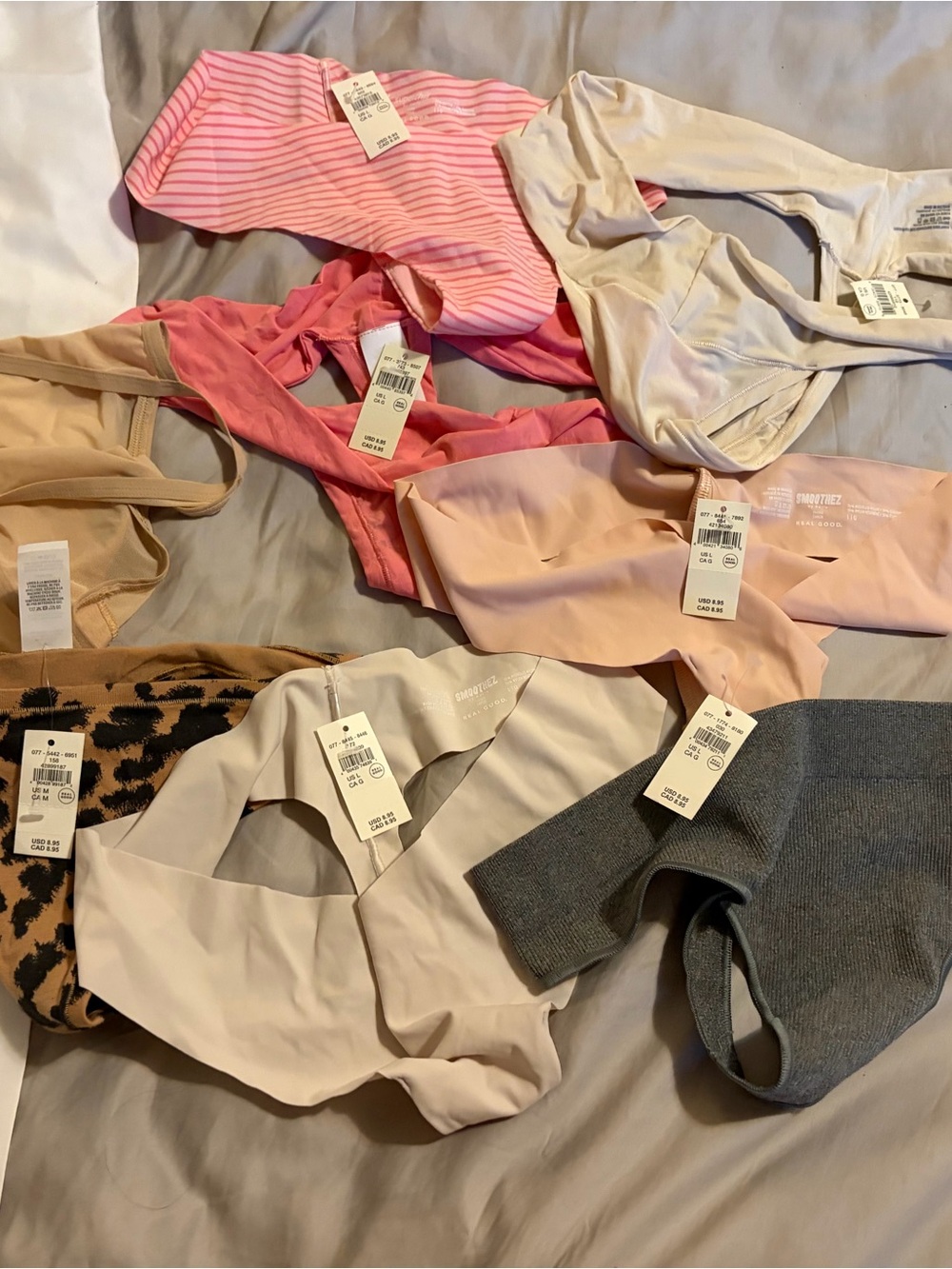 aerie Women's Panty Mix in Pink, Beige, Nude, Gray & Leopard - Picture 3 of 3